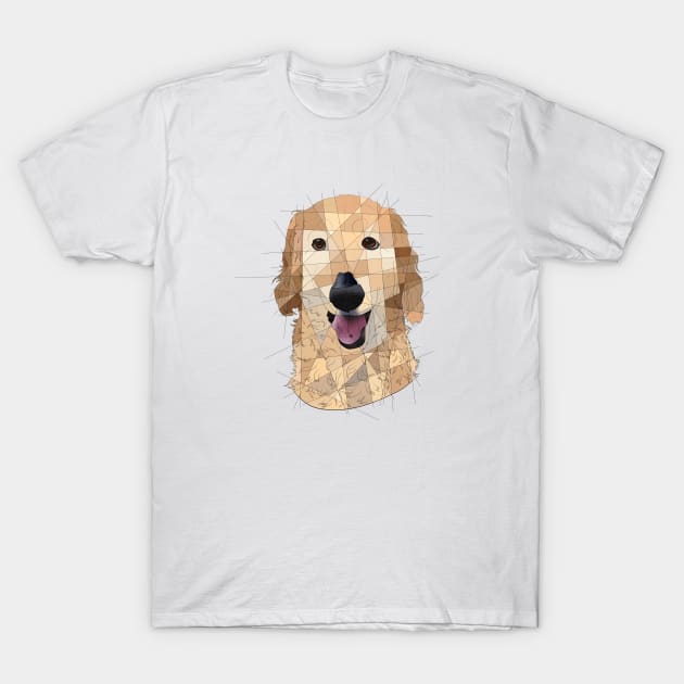 Golden Retriever T-Shirt by Blacklightco